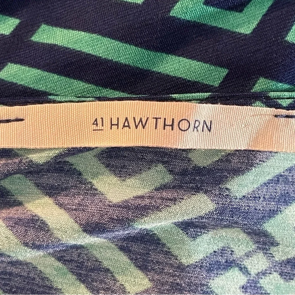 41 Hawthorn Teal and‎ Black Long Sleeve Dress